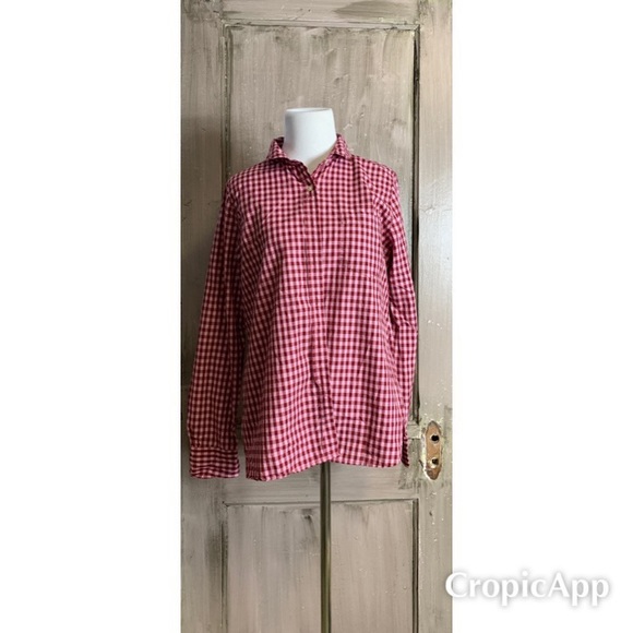 J. Crew Tops - JCrew Pink Check Button Down J. Crew Tops - JCrew Pink Check Button Down